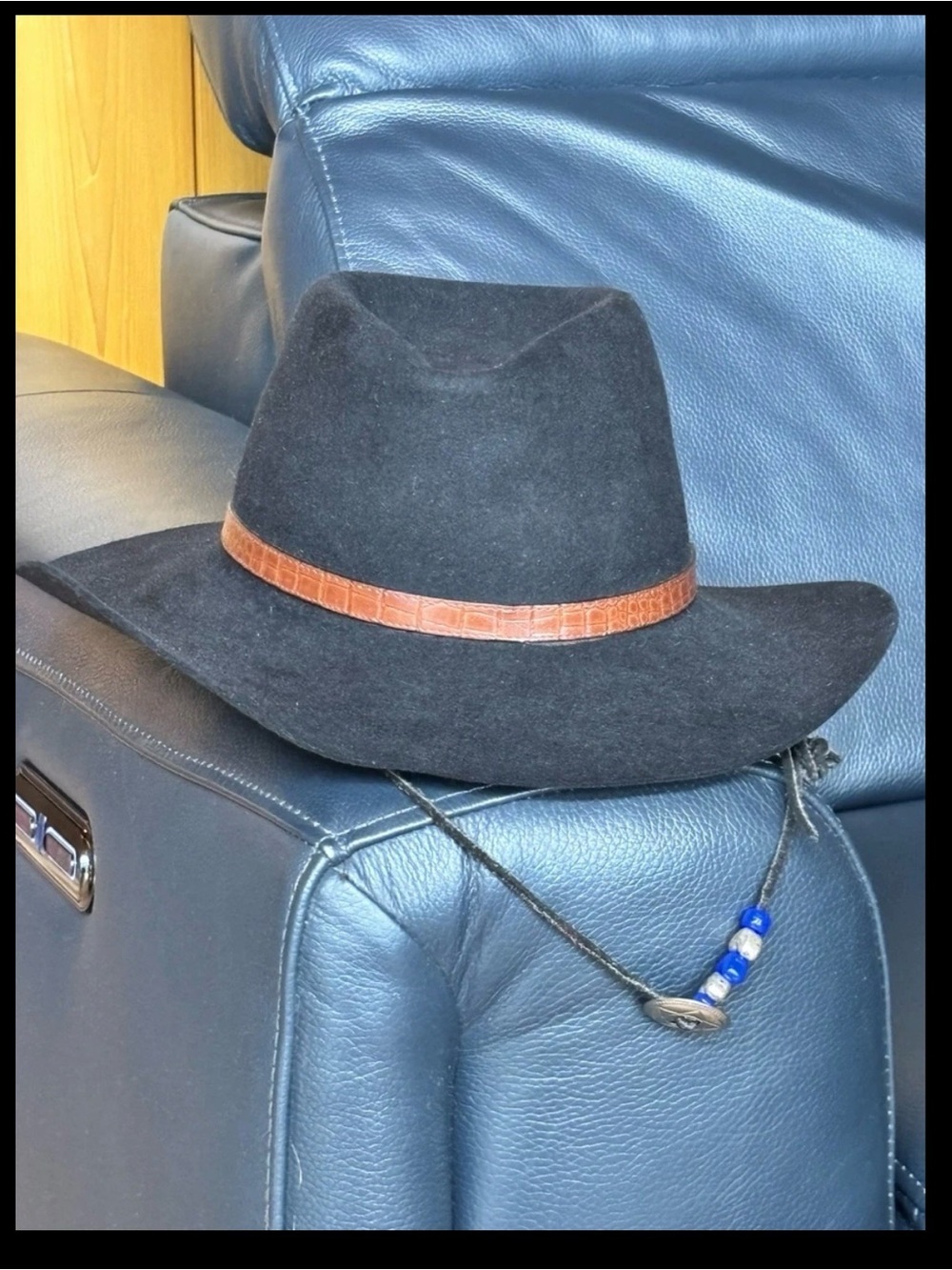 Unisex Akubra Black Felt Wool Rancher Hat